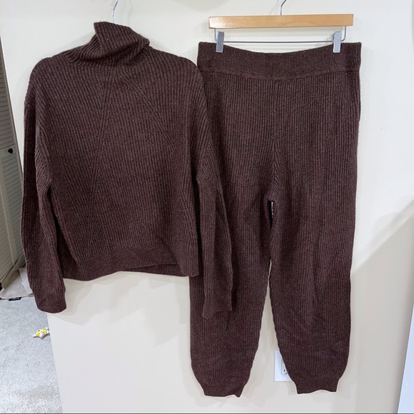 Rag & Bone brown 100% cashmere set - Picture 2 of 5